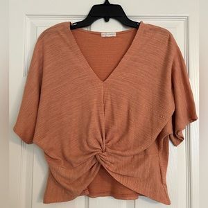 Coco + Jaimeson Orange Blouse